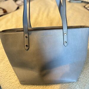Poppy & Peonies Elegant Gray Tote